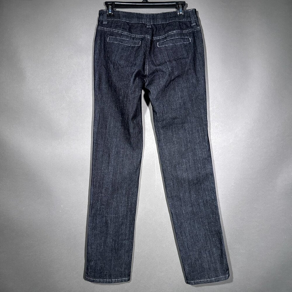 Boom Boom Jeans Dark Wash Denim With Silver Threads Juniors Size 7 - Picture 13 of 15